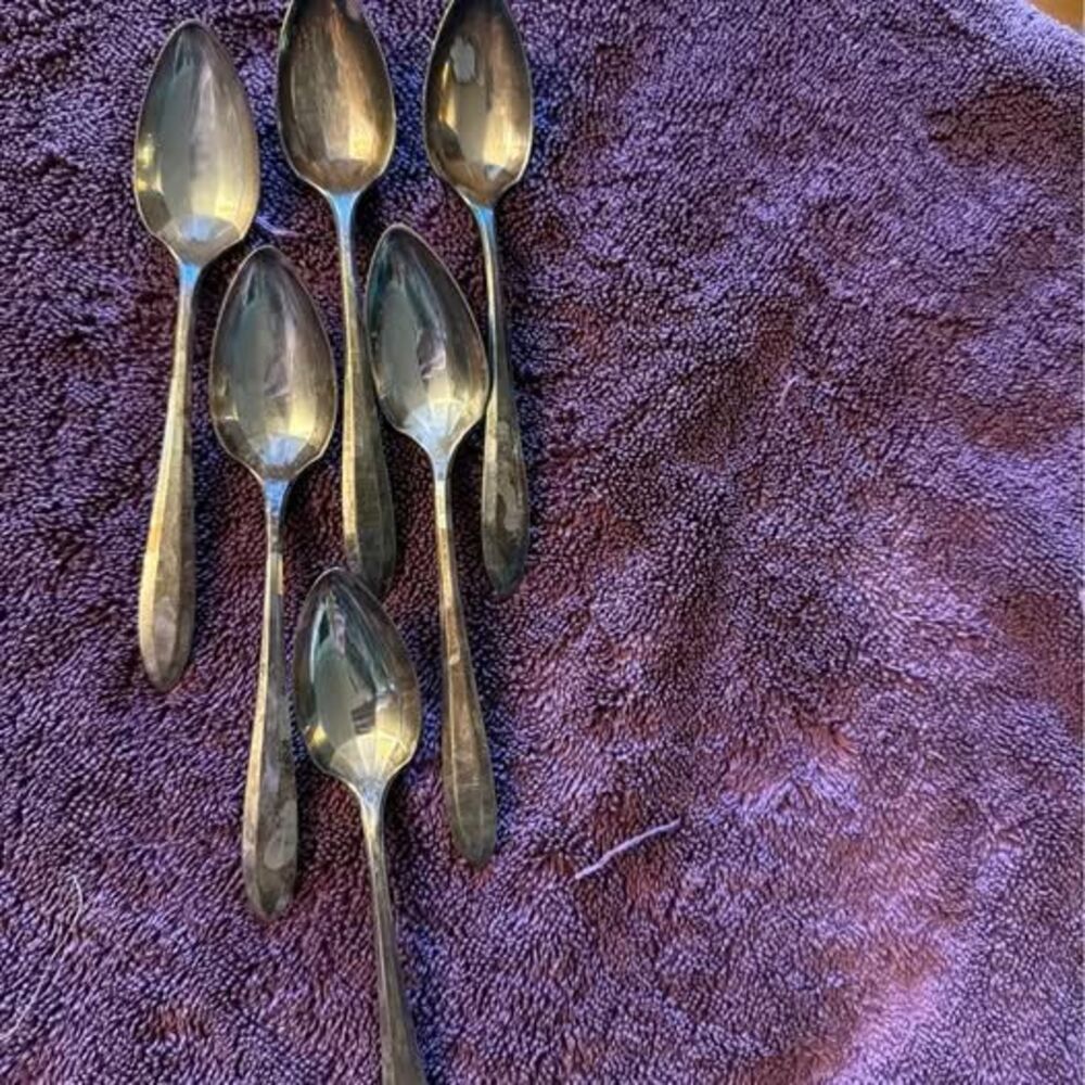 Vintage Community Plate Silverplate Teaspoons Set of 6